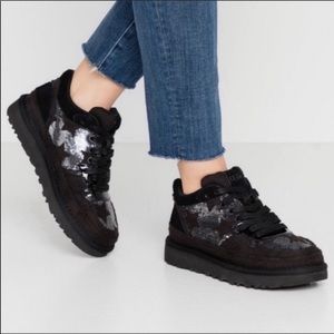 UGG Highland Sequin Stars Bling Sneakers 8.5 NEW